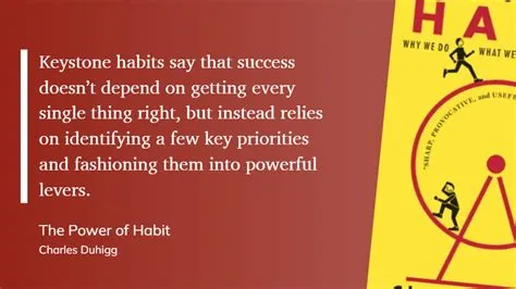  Keystone Habits: Powering Your Way to Success With the Right Foundation!